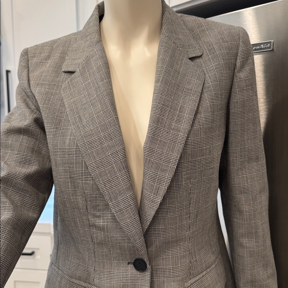 Pendleton Classic Gray Checkered Blazer Women’s S… - image 2